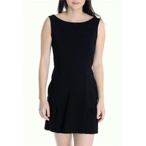 Juicy Couture Black Ponte Bow Back Dress